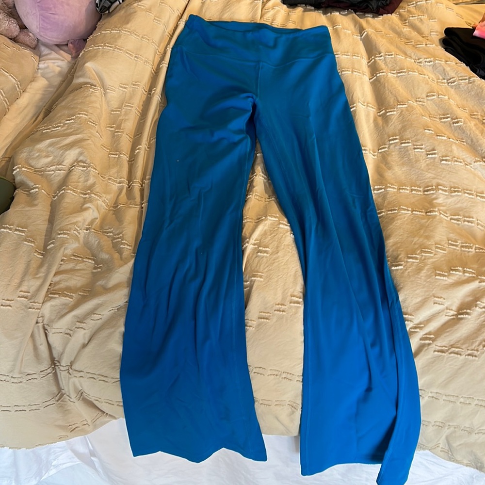 Lululemon flared blue leggings